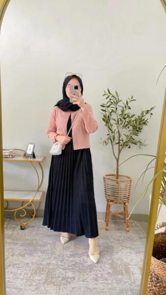 dinda cardi mix dress 18 dustypink