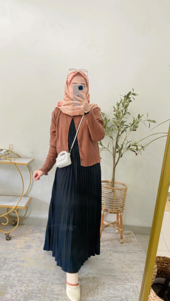 dinda cardi mix dress 5